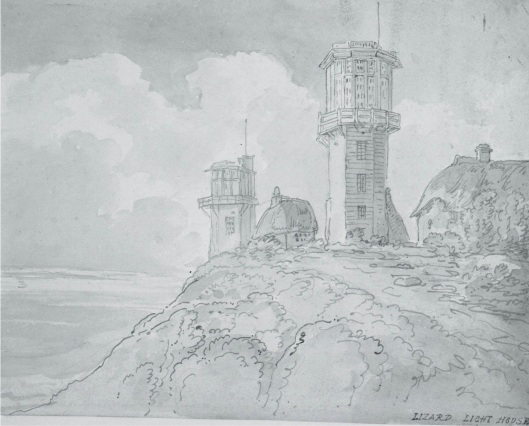 Lizard Light House 1772 - 1827 by T Rowlandson